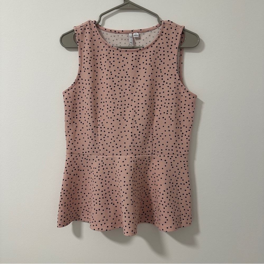 Elle Pink Polka Dot Blouse